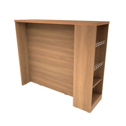 Bancada de Cozinha Ilha 120 Cm 3 Prateleiras Freijó - Telasul