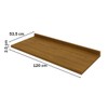 Tampo para Balcão 120 Cm Requinte Nature - Henn