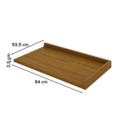 Tampo para Balcão de Canto Reto Requinte Nature - Henn