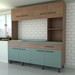 Cozinha Compacta Larissa 8 Portas 1 Gaveta Freijó/Oliva - Panorama Móveis