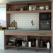 Cozinha Compacta Larissa 8 Portas 1 Gaveta Freijó/Oliva - Panorama Móveis