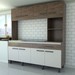 Cozinha Compacta Larissa 8 Portas 1 Gaveta Itaúba/Off White - Panorama Móveis