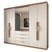 Guarda-Roupa Casal 6 Portas Rei & Rainha Cinamomo/Off White - Panorama Móveis