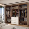 Guarda-Roupa Casal 6 Portas Rei & Rainha Cinamomo/Off White - Panorama Móveis