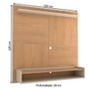 Painel para TV Até 50 Polegadas Clean 1 Prateleira Nature/Off White - Panorama Móveis