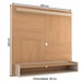 Painel para TV Até 50 Polegadas Clean 1 Prateleira Nature/Off White - Panorama Móveis