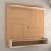 Painel para TV Até 50 Polegadas Clean 1 Prateleira Nature/Off White - Panorama Móveis