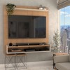 Painel para TV Até 50 Polegadas Clean 1 Prateleira Nature/Off White - Panorama Móveis
