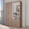 Guarda-Roupa Infantil Gabe 2 Portas 2 Gavetas com Espelho Demolição - Panorama Móveis