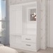 Guarda-Roupa Infantil Gabe 2 Portas 2 Gavetas com Espelho Branco - Panorama Móveis