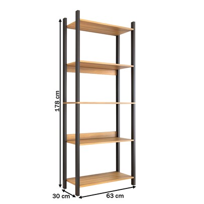 Sapateira Jordan Estilo Industrial 10 Pares Freijó/Black - Panorama Móveis