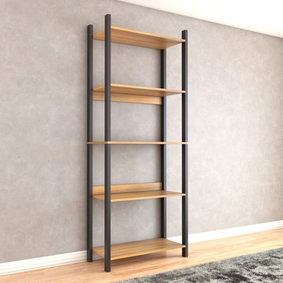 Sapateira Jordan Estilo Industrial 10 Pares Freijó/Black - Panorama Móveis