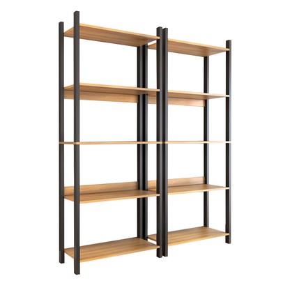 Sapateira Jordan Estilo Industrial 20 Pares Freijó/Black - Panorama Móveis