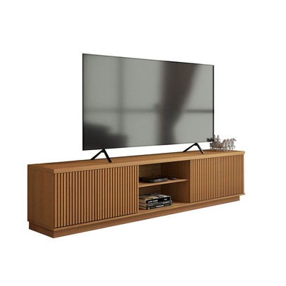 Rack para TV Até 75 Polegadas Ripado 2 Portas Naturalle - Panorama Móveis