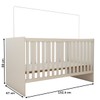Berço Baby 100% Mdf com Mosquiteiro Branco - Panorama Móveis