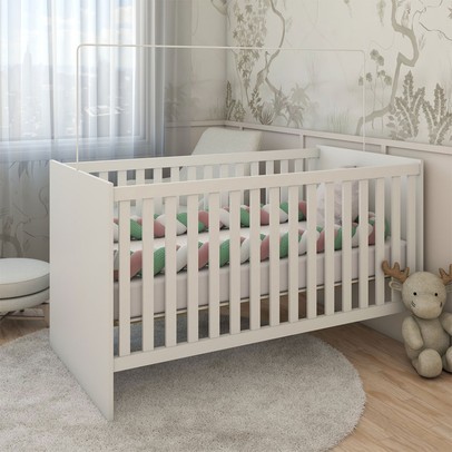 Berço Baby 100% Mdf com Mosquiteiro Branco - Panorama Móveis