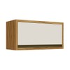 Armário Aéreo Cozinha 80 Cm Tempranillo 1 Porta 100% Mdf Amêndoa/Off White - Rio Doce
