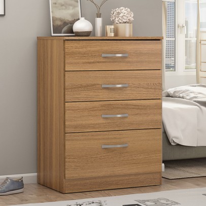 Cômoda Astral 4 Gavetas Amêndola Touch - Demóbile