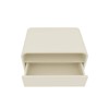 Mesa de Cabeceira Innova 1 Gaveta 100% Mdf Off White - Gelius