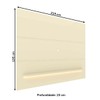 Painel para TV Até 85 Polegadas Royal 1 Prateleira 100% Mdf com Led Off White - Gelius