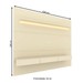 Painel para TV Até 85 Polegadas Royal 3 Gavetas 100% Mdf com Led Off White - Gelius