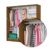 Guarda-Roupa Santiago 3 Portas 3 Gavetas com Espelho Cinamomo/Branco - Carioca Móveis