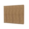 Guarda-Roupa Casal Vancouver Majestic 6 Portas 3 Gavetas 100% Mdf Nature - Pnr Móveis