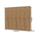 Guarda-Roupa Casal Vancouver Majestic 6 Portas 3 Gavetas 100% Mdf Nature - Pnr Móveis