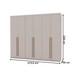 Guarda-Roupa Casal Vancouver Majestic 6 Portas 3 Gavetas 100% Mdf Fendi - Pnr Móveis