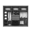Guarda-Roupa Casal Vancouver Majestic 6 Portas 3 Gavetas 100% Mdf Fendi - Pnr Móveis