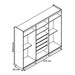 Guarda-Roupa Casal Absolut New 6 Portas 4 Gavetas Ripado 100% Mdf Naturale/Off White - Gelius
