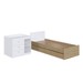 Berço Cama Bebê Multifuncional 3 Gavetas Aveiro Oak/Branco - Completa Móveis