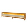 Rack para TV Até 85 Polegadas Requinte 3 Gavetas 100% Mdf com Led Naturale/Off White - Gelius