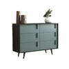 Cômoda Tulipa 6 Gavetas Grafite/Grey - Deibe Móveis