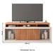 Rack para TV 75 Polegadas 2 Portas com Ripado Aegon Freijo/Off White - Caemmun