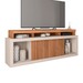Rack para TV 75 Polegadas 2 Portas com Ripado Aegon Freijo/Off White - Caemmun