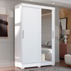 Guarda-Roupa Solteiro Ipanema 2 Portas 2 Gavetas Branco - J&a Móveis