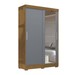Guarda-Roupa Solteiro Ipanema 2 Portas 2 Gavetas Flex Nature/Cinza - J&a Móveis