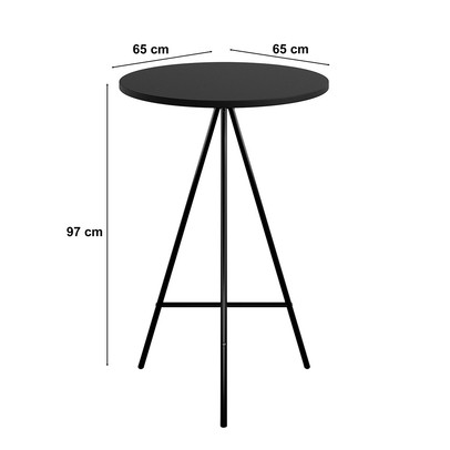 Mesa Bistrô Milão Preto - Art Panta
