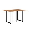 Mesa de Madeira Mila 120 Cm Preto/Canelato Rústico - Art Panta