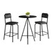 Mesa Bistrô com 2 Banquetas Milão Preto - Art Panta