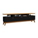 Rack para TV Até 40 Polegadas 3 Portas Absolut Preto/Nature - J&a Móveis