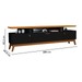 Rack para TV Até 40 Polegadas 3 Portas Absolut Preto/Nature - J&a Móveis