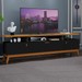 Rack para TV Até 40 Polegadas 3 Portas Absolut Preto/Nature - J&a Móveis
