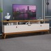 Rack para TV Até 40 Polegadas 3 Portas Absolut Off White/Nature - J&a Móveis