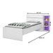 Cama Solteiro Jade com Baú 2 Gavetas Branco/Lilás - J&a Móveis