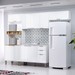 Cozinha Completa Olivia 10 Portas 2 Gavetas Branco Neve - Mx Móveis