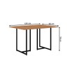 Mesa de Jantar 4 Lugares Mila Tokio Canela/Preto - Art Panta