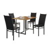 Mesa de Jantar 4 Lugares Mila Tokio Canela/Preto - Art Panta