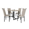 Mesa de Jantar 4 Lugares Belle Tokio Preto/Off White - Art Panta